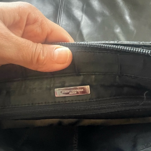 Paco Rabanne Black Quilted Shoulder Bag - Picture 6 of 10